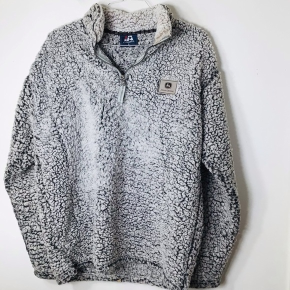 J America Sherpa pullover large women grey John Deere - Picture 7 of 7